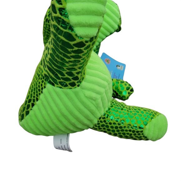 Shimmer Squad Alligator Plush Green Shiny Crocodile Stuffed Animal Kelly Toy - Picture 5 of 7